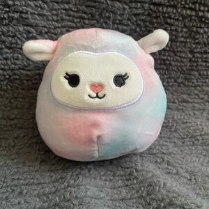 Squishmallow plush colourful Lula lamb NWT 4.5”